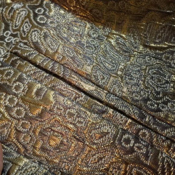 Ann Taylor LOFT Gold Embroidered Skirt Size PS - Picture 8 of 9